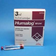 HUMALOG 100IU CART